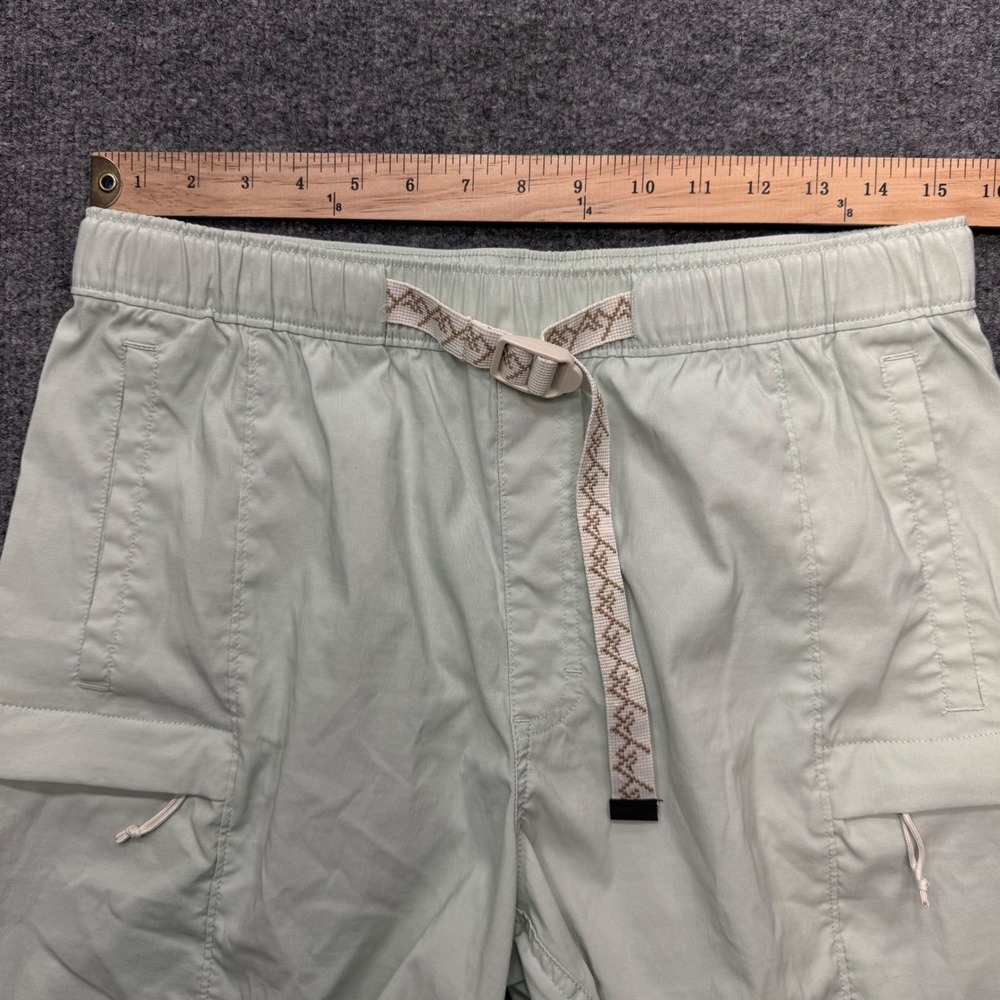 The North Face Mens Mint Green Cargo Hiking Shorts Elastic Belted Size Medium - Picture 4 of 8